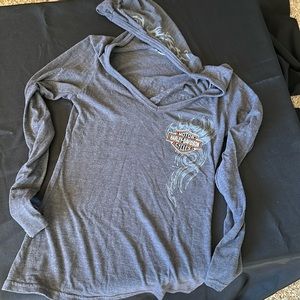 Harley Davidson Shirt with hood